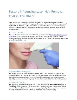 Laser Hair Removal Cost in Abu Dhabi