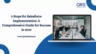 5 Steps for Salesforce Implementation A Comprehensive Guide for Success in 2024