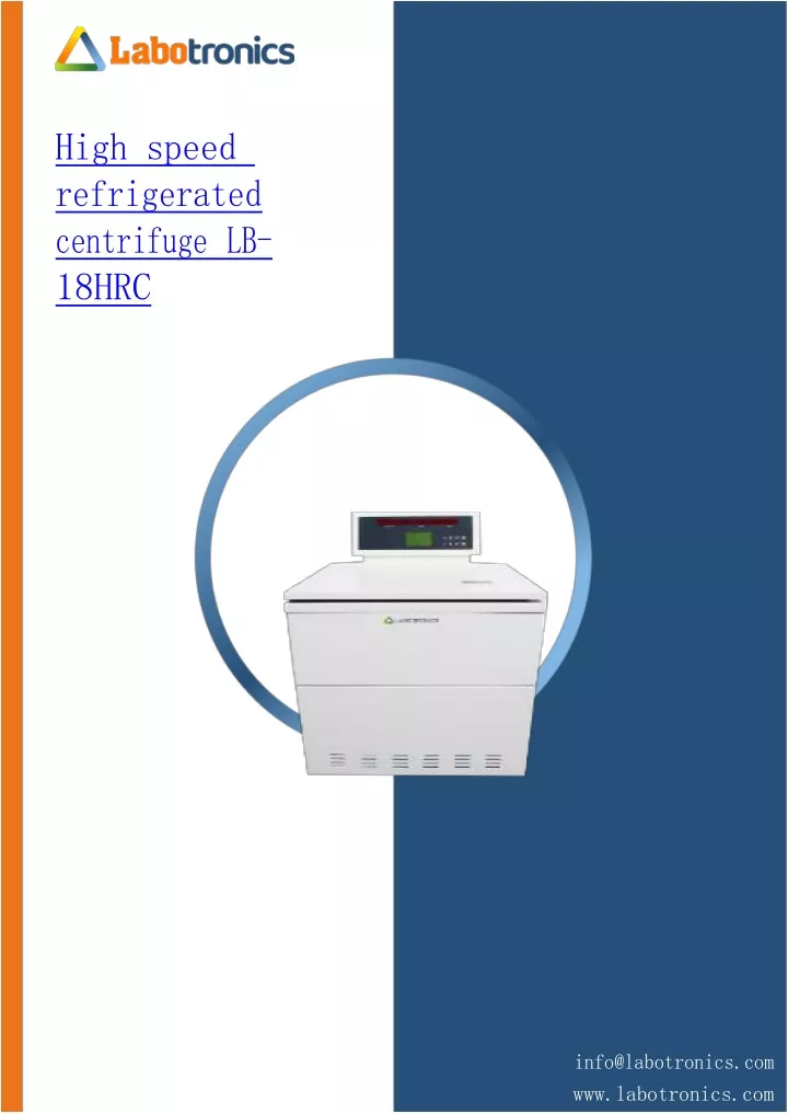 high speed refrigerated centrifuge lb 18hrc