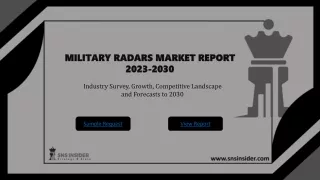 Military Radar Systems Market Share, Analysis and Size 2030