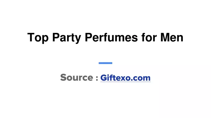 top party perfumes for men