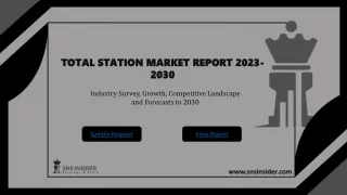 Total Station Market Industry Report and Size 2030