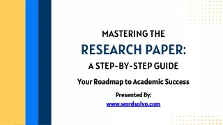 Mastering the Research Paper- A Step-By-Step Guide