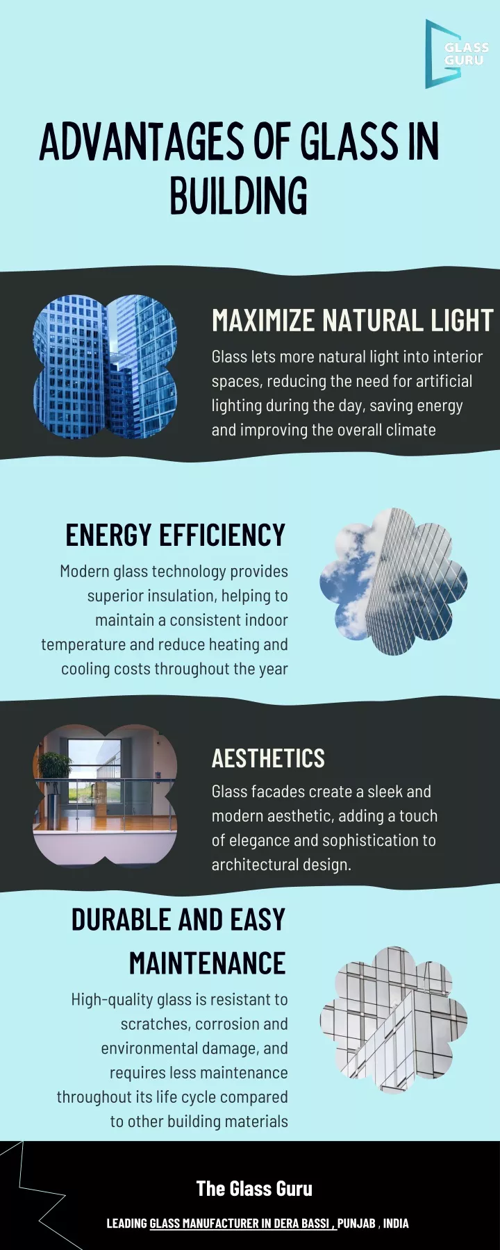 advantages of glass in building