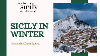 Exploring the Charms of Sicily in Winter with Time for Sicily