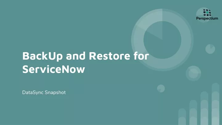 backup and restore for servicenow