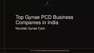 Top Gynae PCD Business Companies in India - Novalab Gynae Care