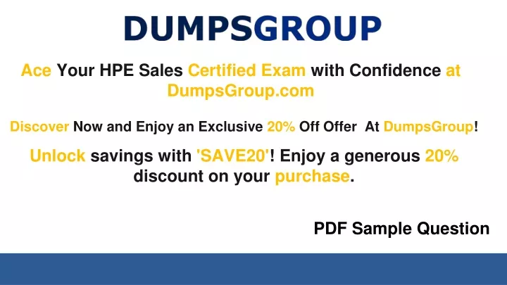 ace your hpe sales certified exam with confidence