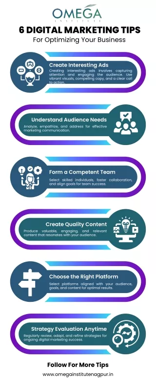 6 digital marketing tips for optimizing your