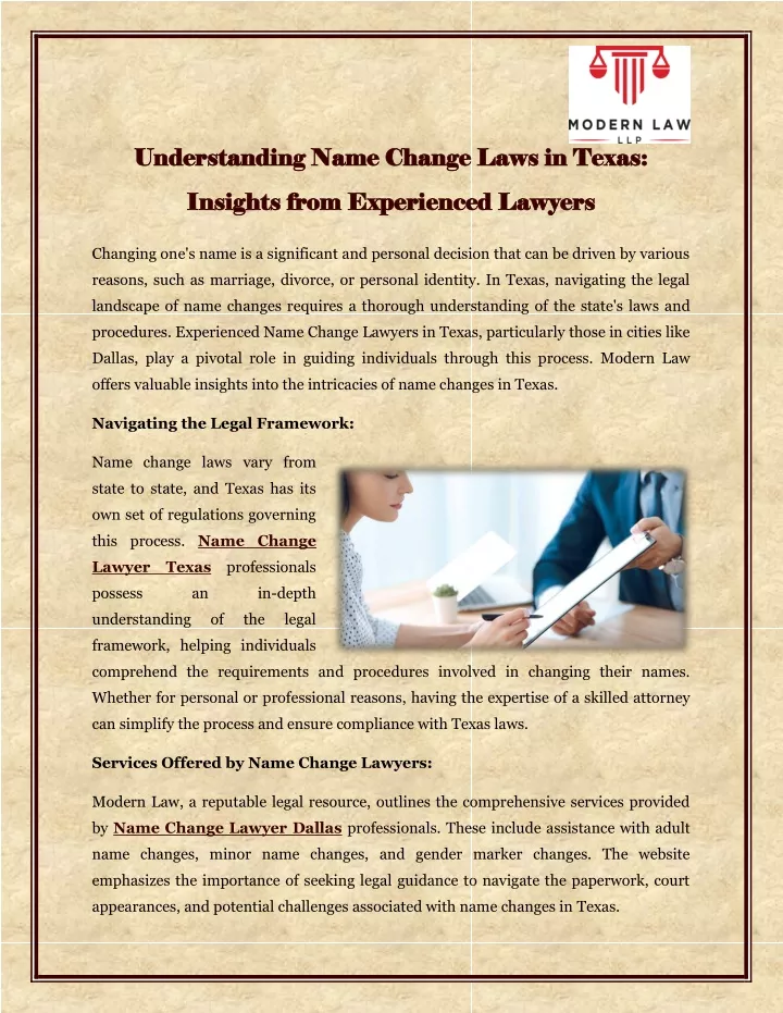 understanding name change laws in texas