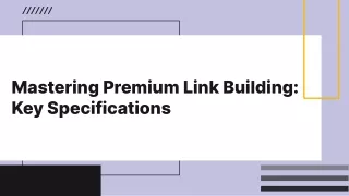 Mastering-premium-link-building-key-specifications