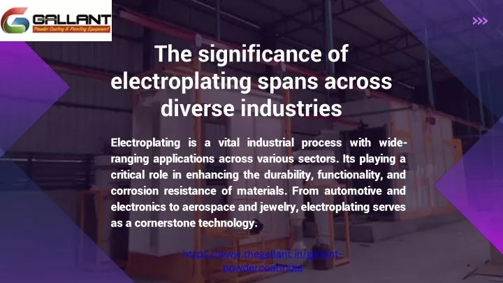 the significance of electroplating spans across