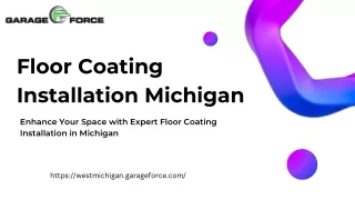 Floor Coating Installation Michigan