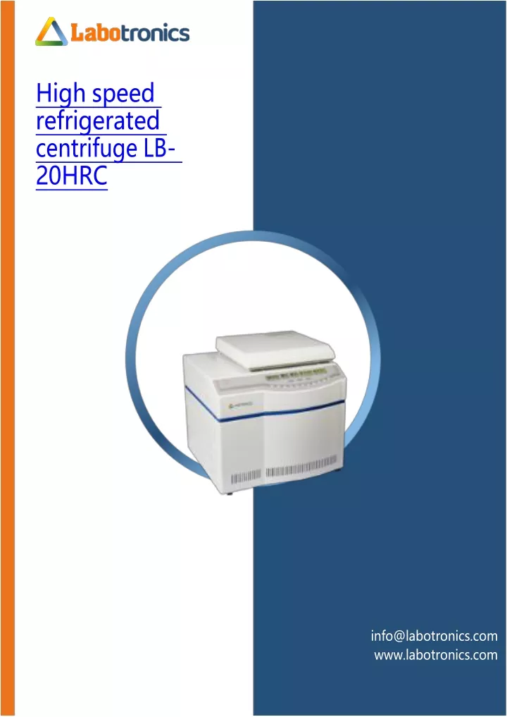 high speed refrigerated centrifuge lb 20hrc