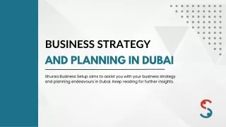 Business Strategy and Planning in Dubai