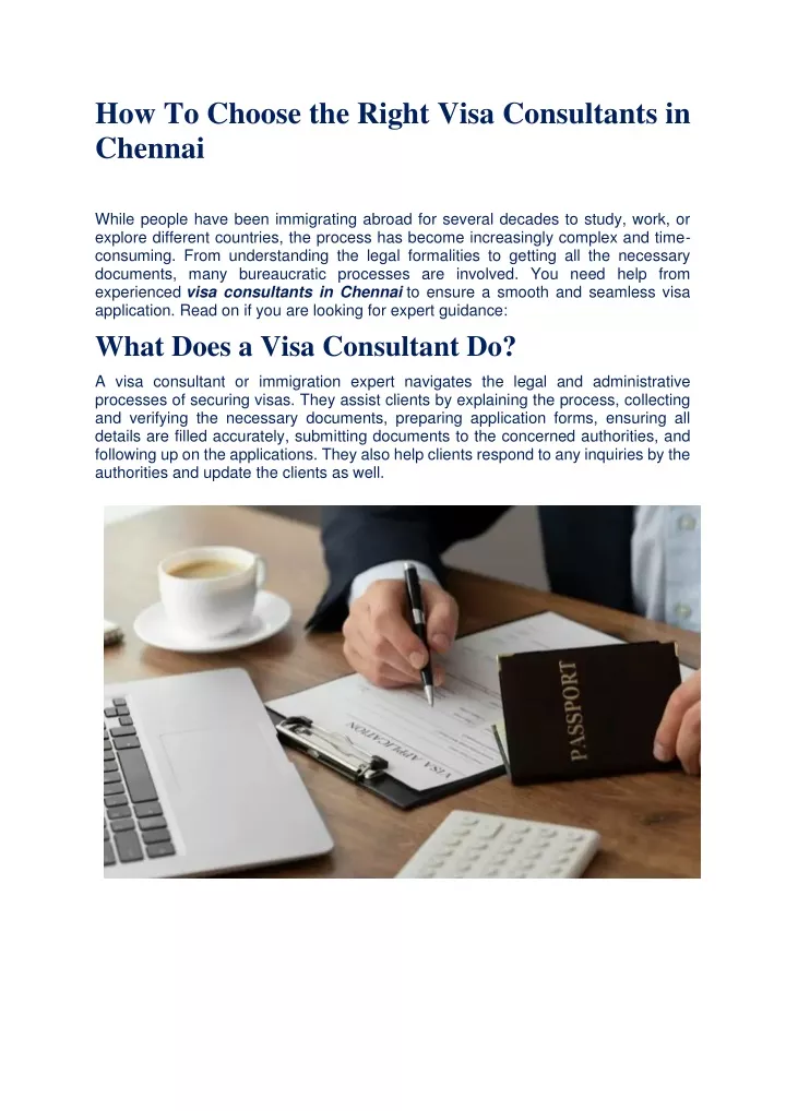 how to choose the right visa consultants