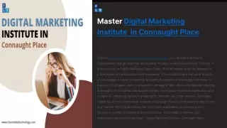 Enroll Digital Marketing Institute  in Connaught Place