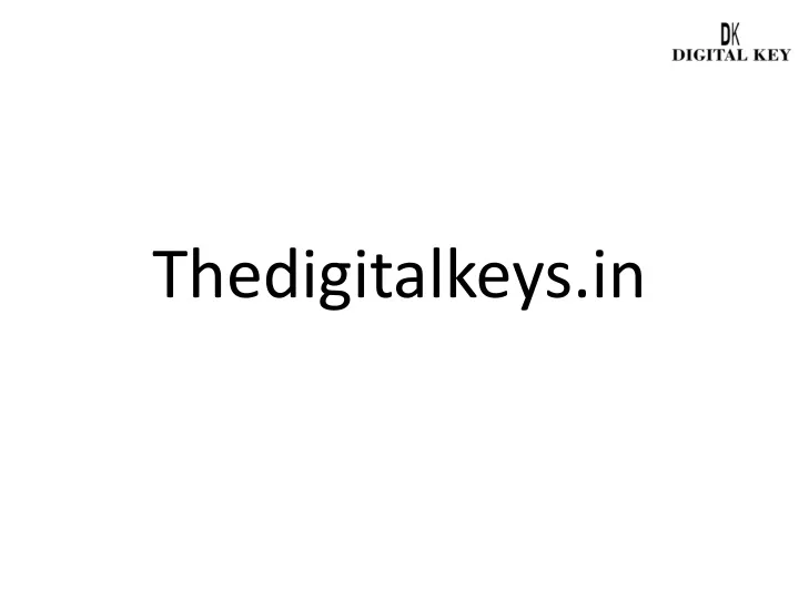 thedigitalkeys in