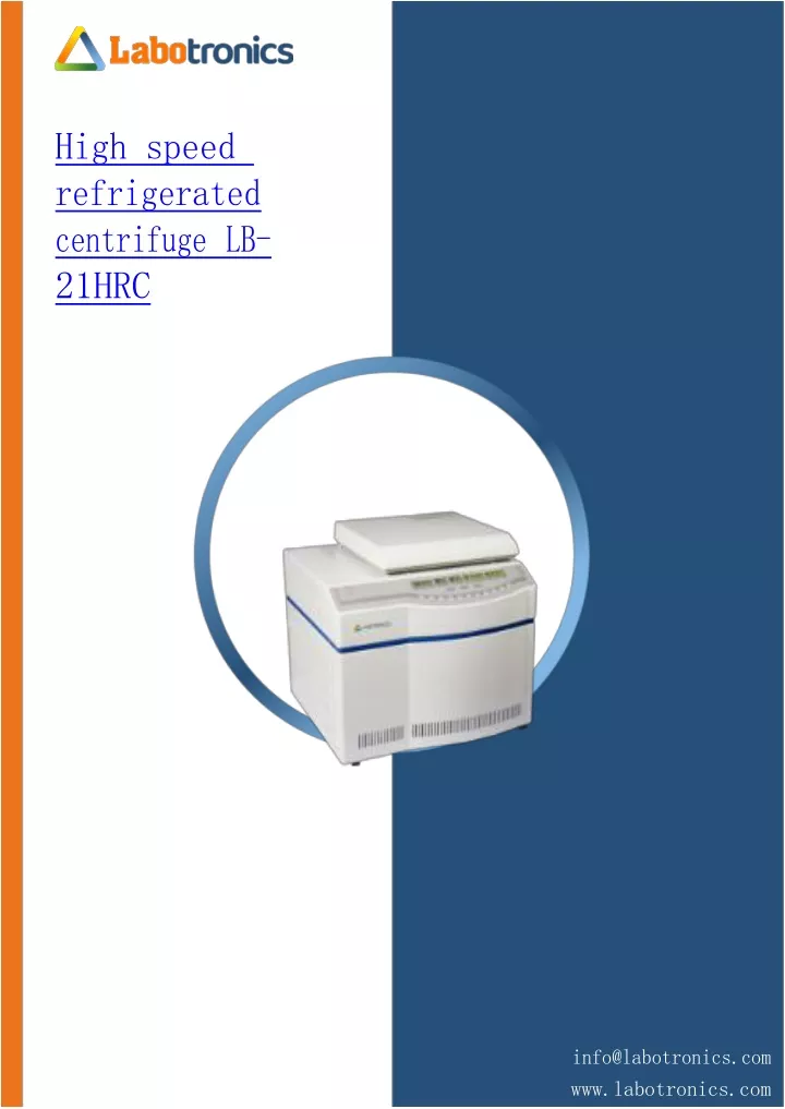 high speed refrigerated centrifuge lb 21hrc