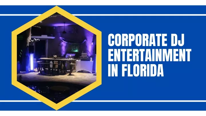 corporate dj entertainment in florida