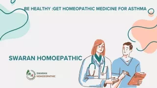 Be Healthy Get Homeopathic Medicine for Asthma  Swaran Homeopathic
