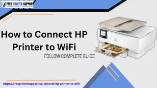 how to connect hp printer to wifi