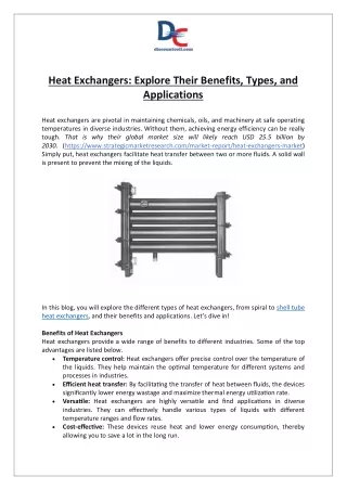 Discover Benefits of Shell Tube Heat Exchanger  DiscountCoil.com