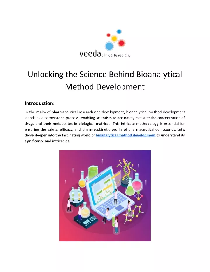 unlocking the science behind bioanalytical method