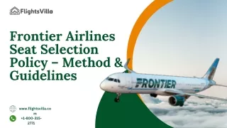 frontier airlines seat selection policy method