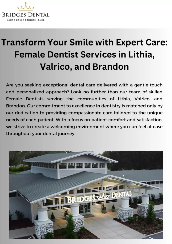 transform your smile with expert care female