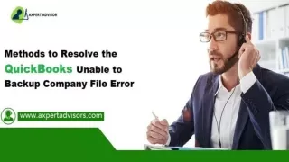 Learn to Resolve Backup Company File Issues in QuickBooks Desktop