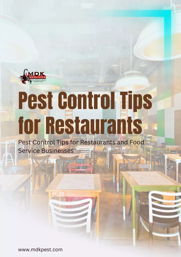 pest control tips for restaurants pest control
