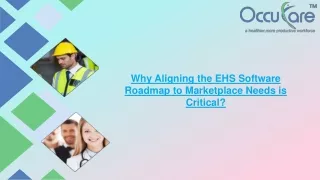 Why Aligning the EHS Software Roadmap to Marketplace Needs Is Critical