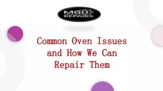 Common Oven Issues and How We Can Repair Them