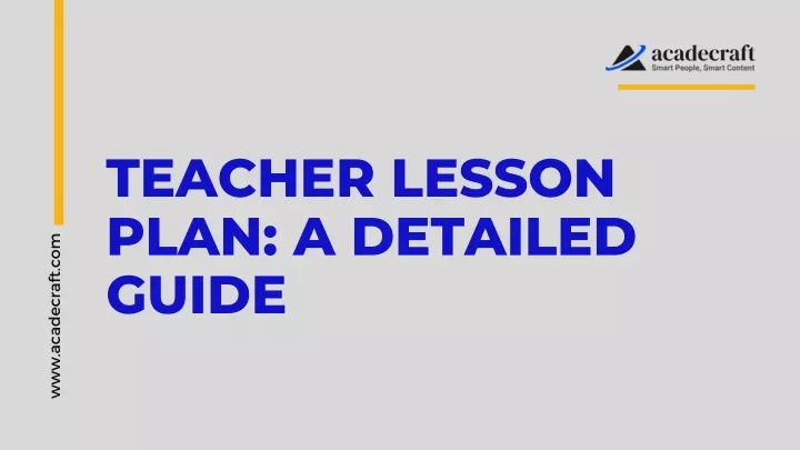 teacher lesson plan a detailed guide