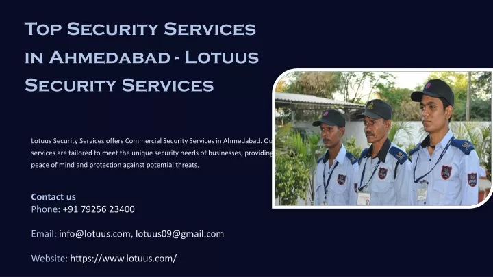 top security services in ahmedabad lotuus