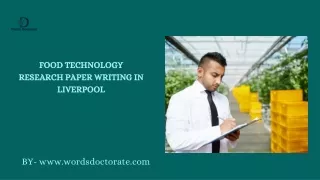Food Technology Research Paper Writing In Liverpool