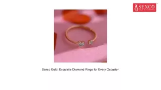 Diamond Rings - Senco Gold