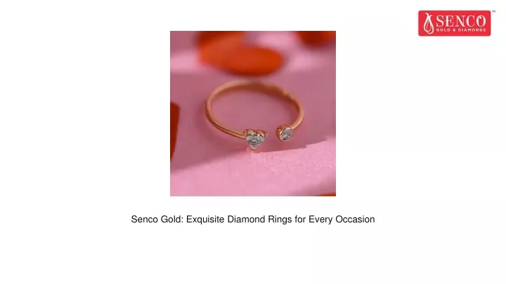 senco gold exquisite diamond rings for every