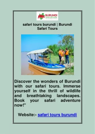 safari tours burundi