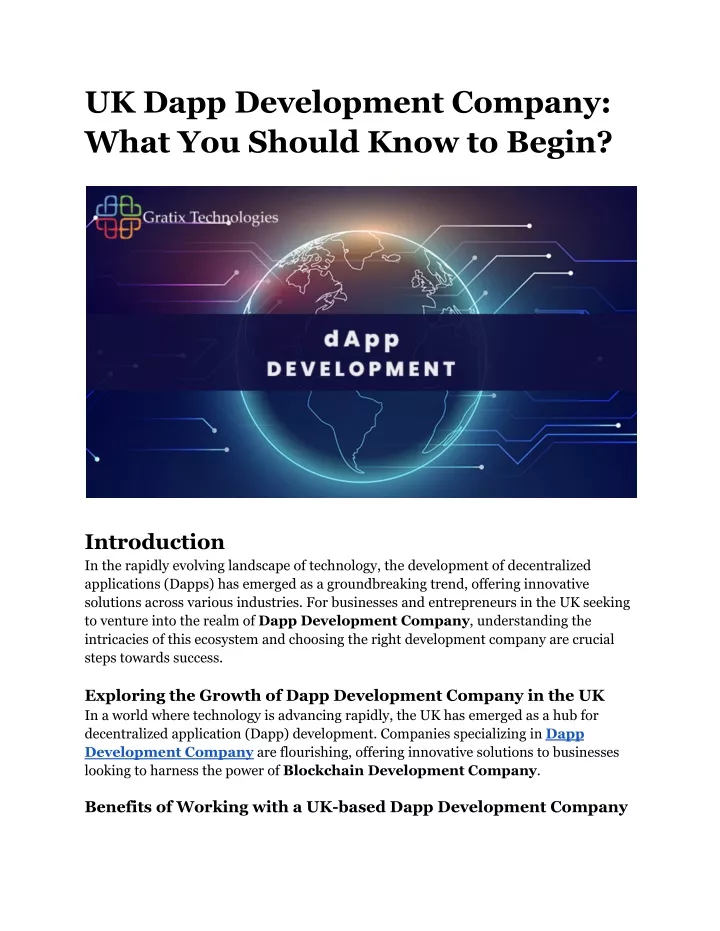 uk dapp development company what you should know