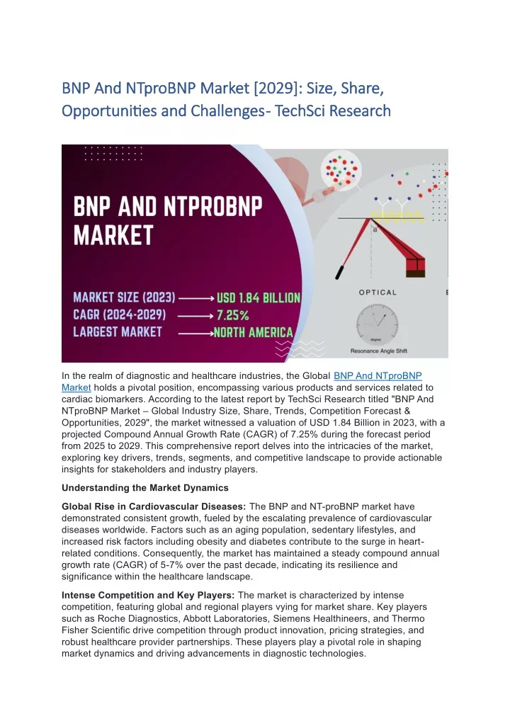 bnp and ntprobnp bnp and ntprobnp market