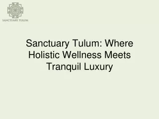 Sanctuary Tulum Where Holistic Wellness Meets Tranquil Luxury