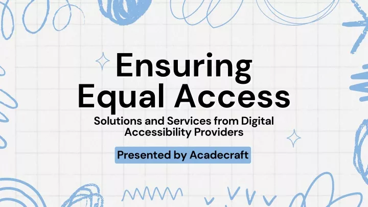 ensuring ensuring equal access equal access