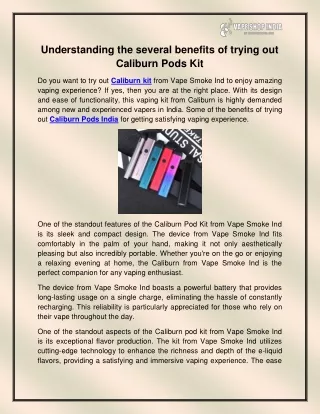 Caliburn kit
