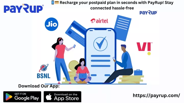 recharge your postpaid plan in seconds with