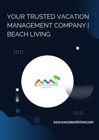 Your Trusted Vacation Management Company  Beach Living