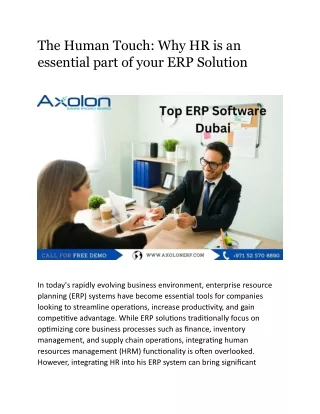the human touch why hr is an essential part