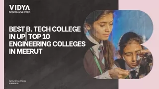 Best B. tech College in UP Top 10 Engineering Colleges in Meerut