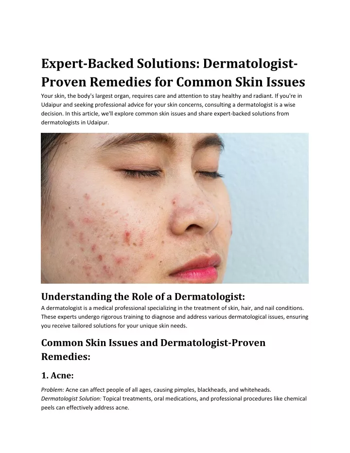 expert backed solutions dermatologist proven